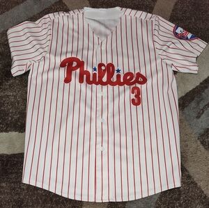 XL Phillies Striped Baseball Jersey - (No Name Brand)